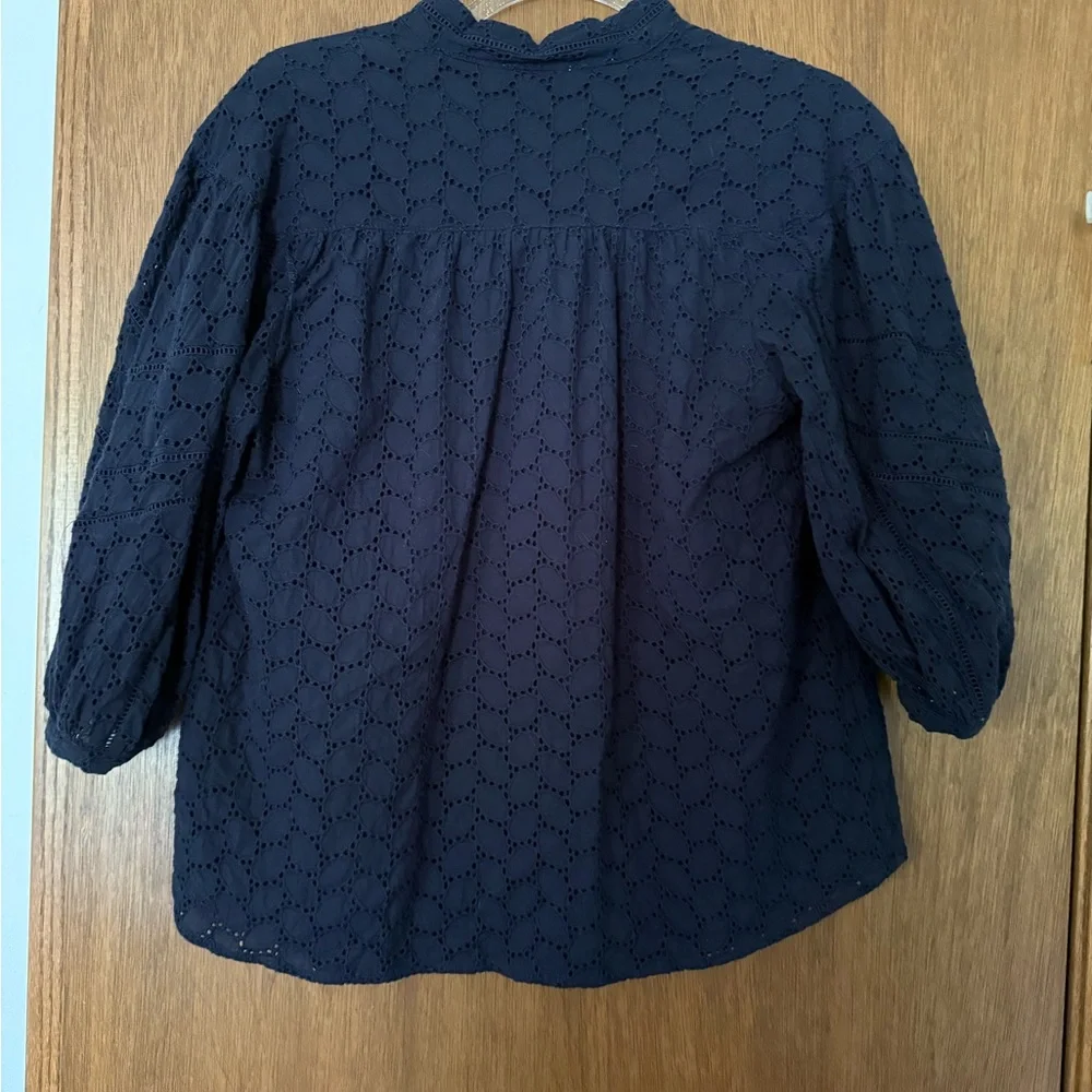 Navy Blue Women's Top - Picture 2 of 4